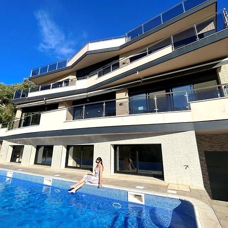 Villa De Lujo Con Vistas Al Mar Y Piscina Privada Santa Susanna Esterno foto