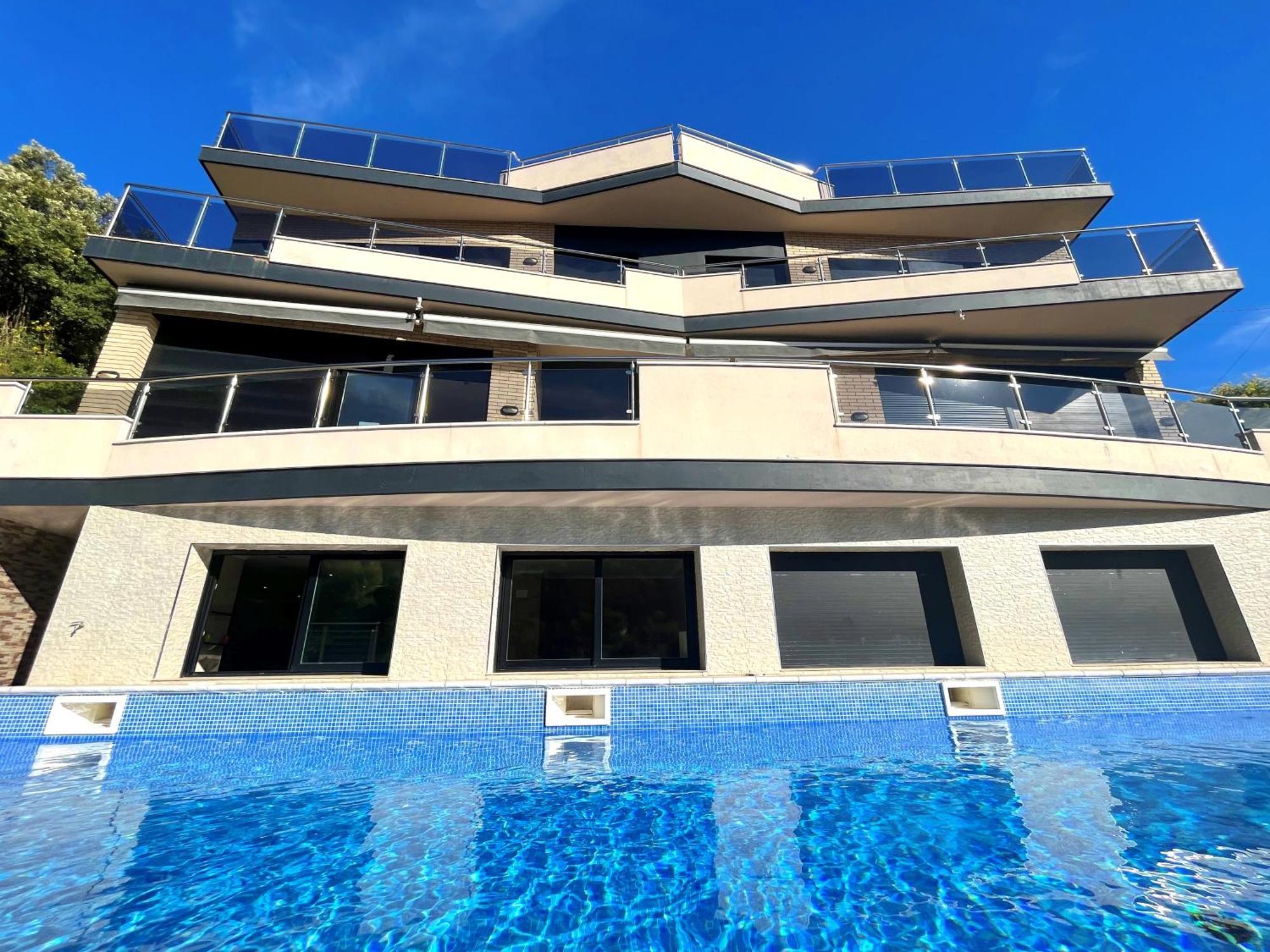 Villa De Lujo Con Vistas Al Mar Y Piscina Privada Santa Susanna Esterno foto